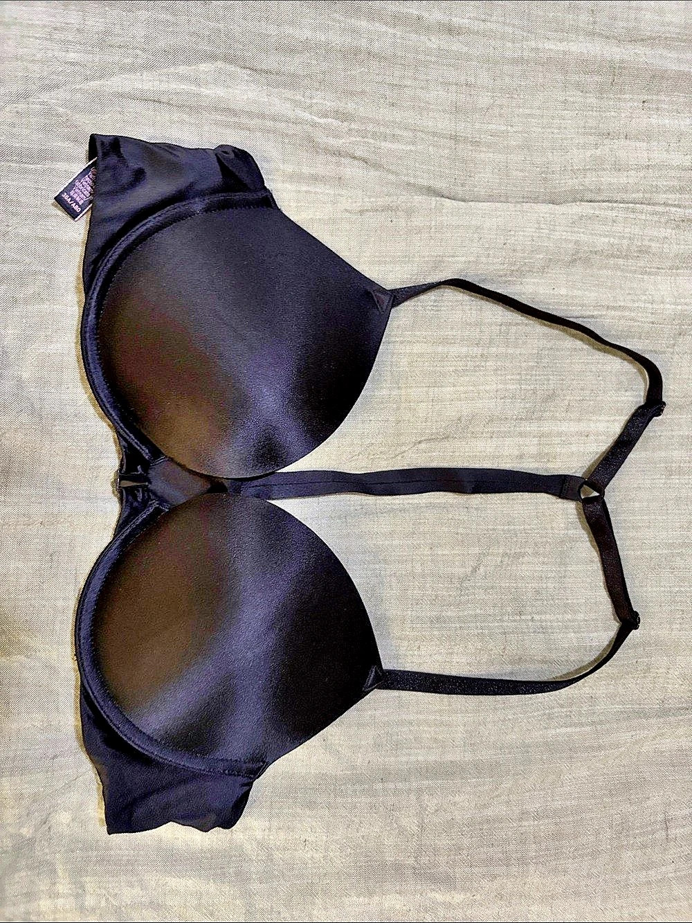 Victoria's Secret Very Sexy Logo Shine Strap Push-Up Bra, Black